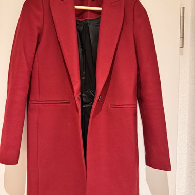 Zara Woman roter Mantel XS