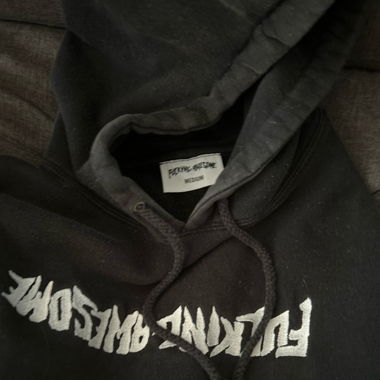 Sweat à Capuche Fuckin* Awesome Noir Taille M