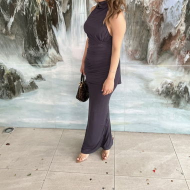 Evening dress blue/grey