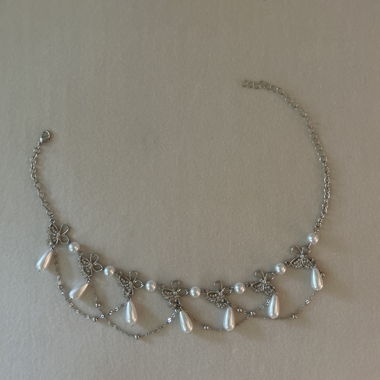 Collier à gouttes de perles