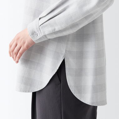 Muji flannel blouse 
