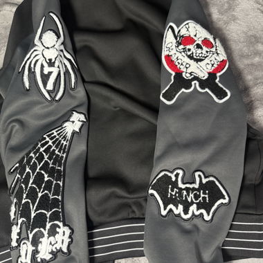 Veste de collège Y2K noir/gris