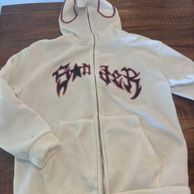 Veste à capuche zippée blanche Spiderman avec imprimé