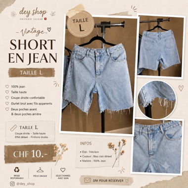 Vintage Denim Shorts Size L
