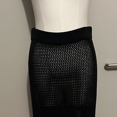 Gonna in mesh nera Tommy Jeans
