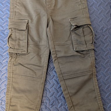 Pantaloni cargo per bambini kaki
