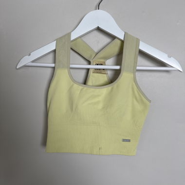 Aimn Cross-Back Crop Top