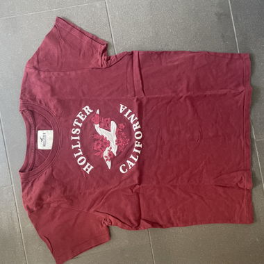 Hollister Bordeaux T-Shirt S