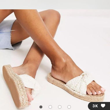 Asos design knotted espadrilles