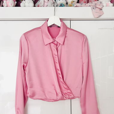 Silky pink blouse