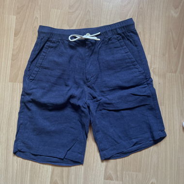 ZARA Blue Linen Shorts