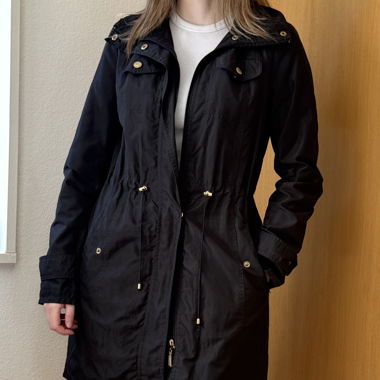 Ellen Tracy Black Raincoat
