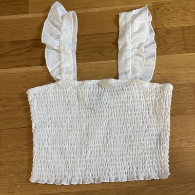 White Ruched Top