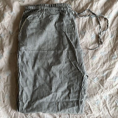 Striped linen pants