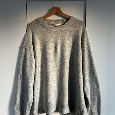 Maglione in maglia grigio Weekday