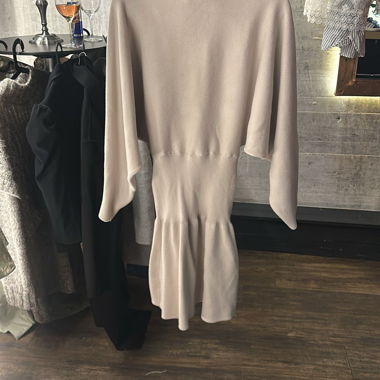 Beige Knit Dress