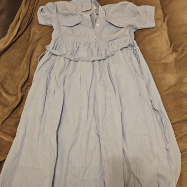 Vestito blu bianco taglia L