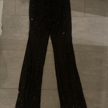 Pantalon noir pailleté