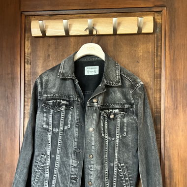 Veste noir effet délavé 