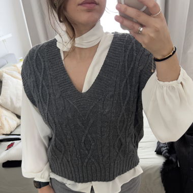 Grey vest