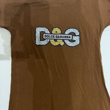 T-shirt Dolce & Gabbana marron (faux)