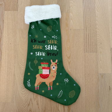 Calzino di Natale Lama