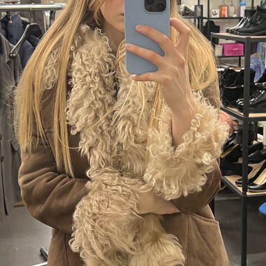 Beautiful vintage shearling coat / afghan coat 