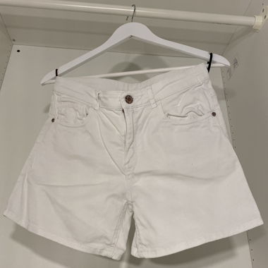 White Denim Shorts