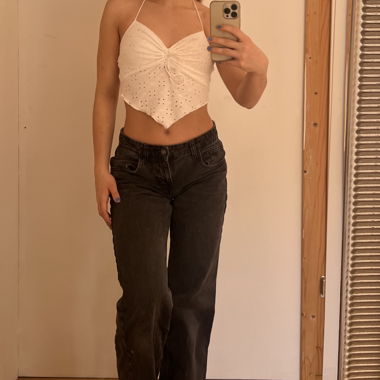 Crop-top blanc