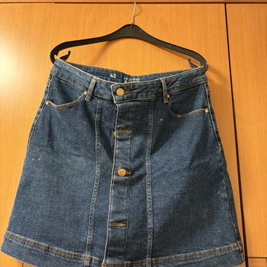 Gonna in denim high rise