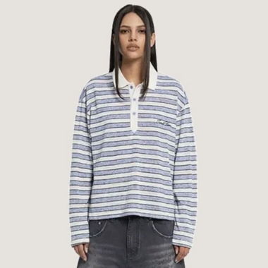 Trendt Vision - Striped Polo Longsleeve