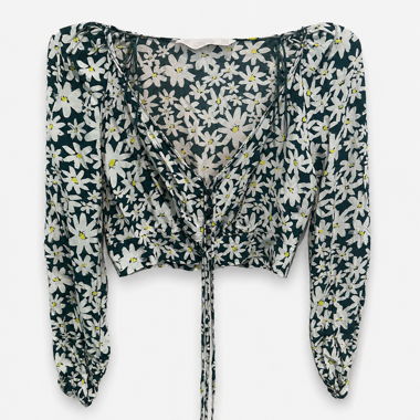 ZARA Floral Crop Top
