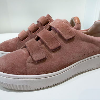 Sandro Paris Suede Velvet Sneakers Pink 38