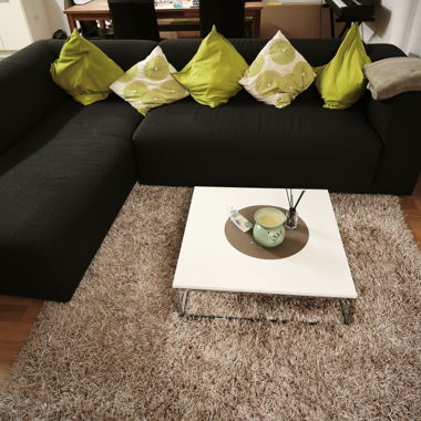 Ecksofa schwarz 