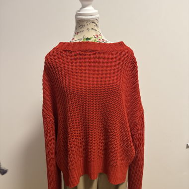 Strick Pullover rot