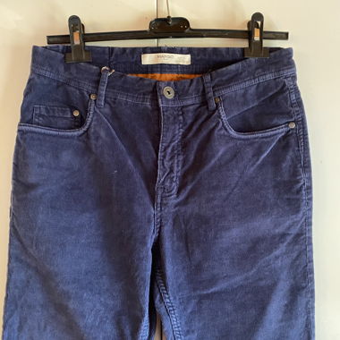 Marineblauer Kordhose von Mango