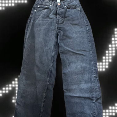 H&M Divided grey wide-leg jeans EU 32