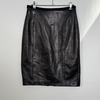 Massimo Dutti leather skirt