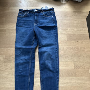 blaue Skinny Jeans