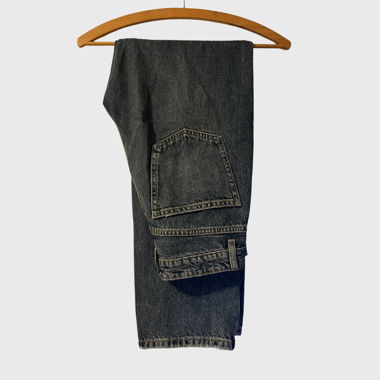 ZARA straight leg blue denim jeans