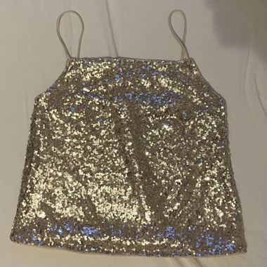 Goldenes Pailletten Top
