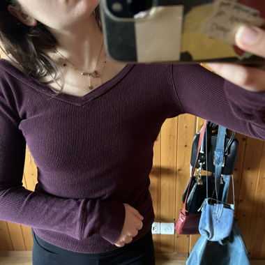 Maglia viola a maniche lunghe Urban Republic