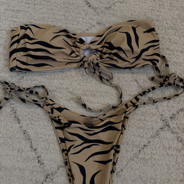 Bikini avec imprimé zèbre, L