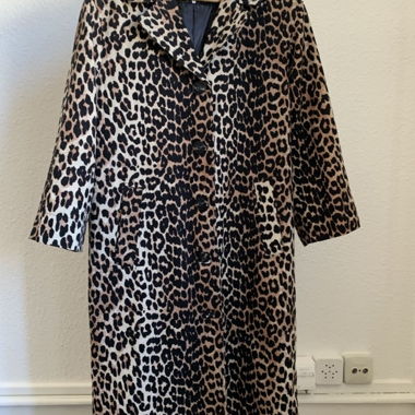 GANNI-Jacke mit Leopardenmuster