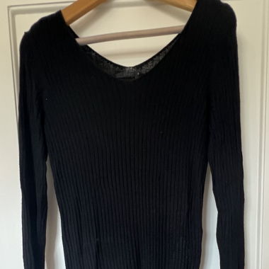 Schwarzes langes Kleid