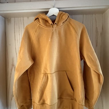 Felpa con cappuccio Carhartt gialla Gr. S