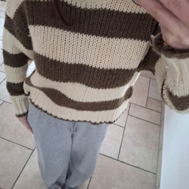 Striped Knit Sweater