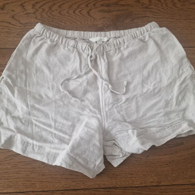 Shorts en mélange de lin H&M beige Gr. S comme neuf