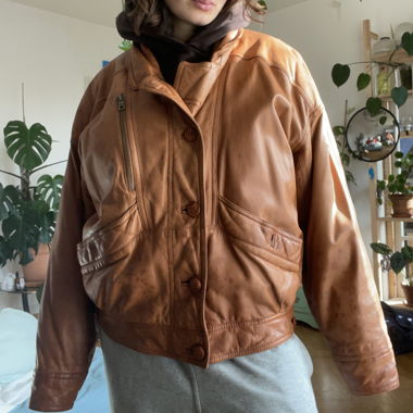 Lederjacke 