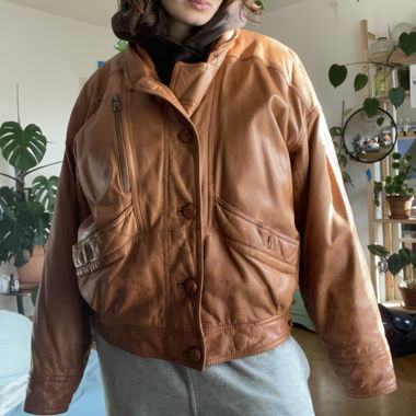 Lederjacke 